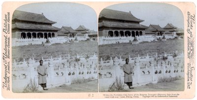 Heim der Kaiserinwitwe, Peking, China, 1901 von Underwood and Underwood
