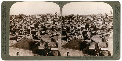 Jerusalem, gesehen von der nördlichen Mauer, Palästina, 1897 von Underwood and Underwood