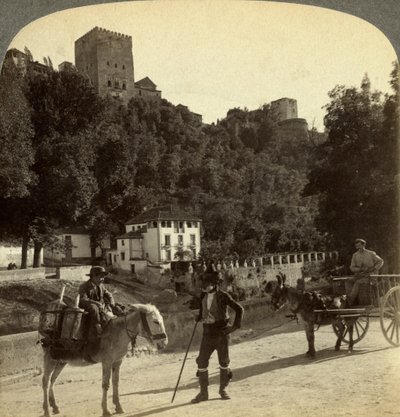 Die Alhambra, Granada, Andalusien, Spanien von Underwood and Underwood