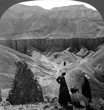 Tal der Königsgräber in Theben, Ägypten, 1905 von Underwood and Underwood