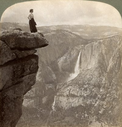 Blick vom Glacier Point, Yosemite Valley, Kalifornien, USA, 1902 von Underwood and Underwood