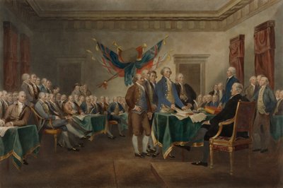 Unterzeichnung der Unabhängigkeitserklärung von Unidentified