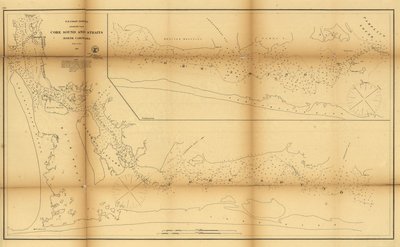 Core Sound und Straits, North Carolina von United States Coast Survey
