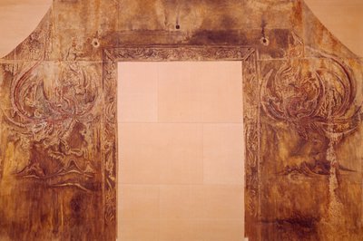 Kopie eines Grabmal-Wandgemäldes - Blauer Drache • Weißer Tiger • Roter Phönix • Schwarze Schildkröte und Schlange von Unknown