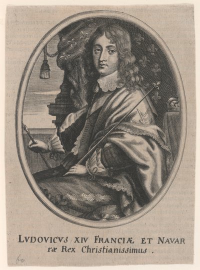Porträt von Ludwig XIV., König von Frankreich und Navarra (Ludovicus XIV Franciae et Navarrae Rex Christianissimus) von Unknown