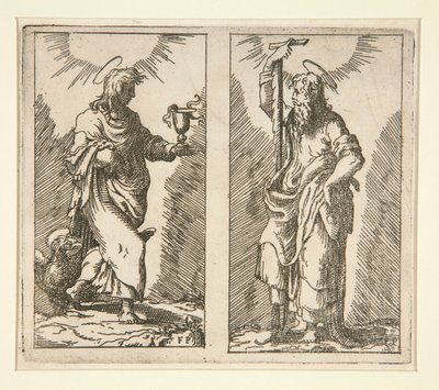 Heiliger Johannes und Heiliger Simon von Unknown
