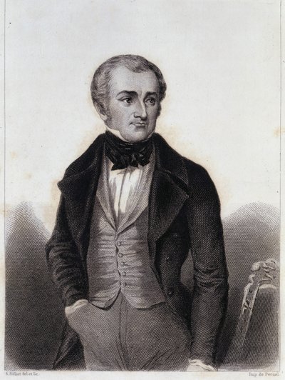 Adolphe Thiers (1797-1877) - Gravur in „Geschichte des politischen und privaten Lebens von Louis Philippe“ von Unknown artist