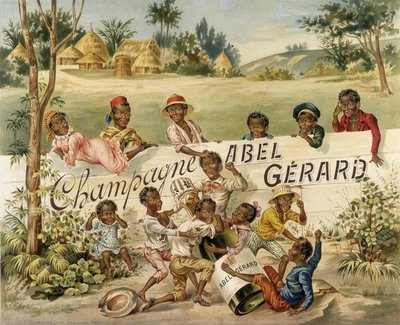 Werbeplakat für Champagner Abel Gérard, Ende des 19. Jahrhunderts von Unknown artist