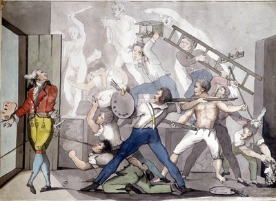 Allegorie des Malers. Gravur aus dem 19. Jahrhundert von Unknown artist