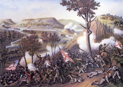 Amerikanischer Bürgerkrieg (1861 - 1865): Belagerung von Missionary Ridge, 25. November von Unknown artist