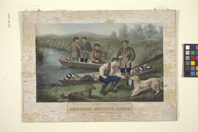 Amerikanische Jagdszene von Unknown artist