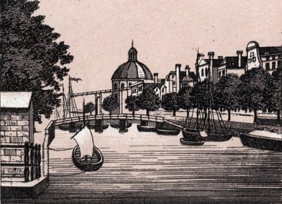 Amsterdam, Holland: Ansicht des Singel-Kanals. in „Die Welt illustriert 168 Ansichten“ undatiert (Ende des 19. Jahrhunderts) von Unknown artist