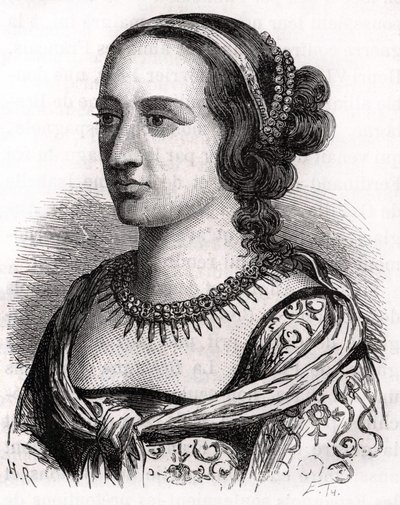 Anne de France, bekannt als die Dame von Beaujeu (1461 - 1522). von Unknown artist