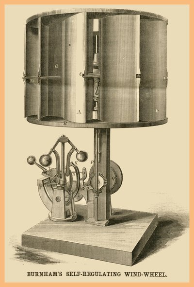Burnhams Selbstregulierendes Windrad von Unknown Artist