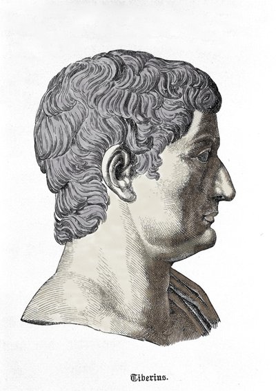 Büste von Tiberius (42 v. Chr. - 37 n. Chr.) von Unknown artist