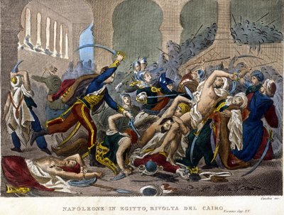 Ägyptenfeldzug (1798-1801), Napoleon in Ägypten: Kairoer Aufstand von Unknown artist