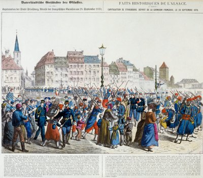 Kapitulation von Straßburg und Abzug der französischen Garnison, 28. September 1870 von Unknown artist