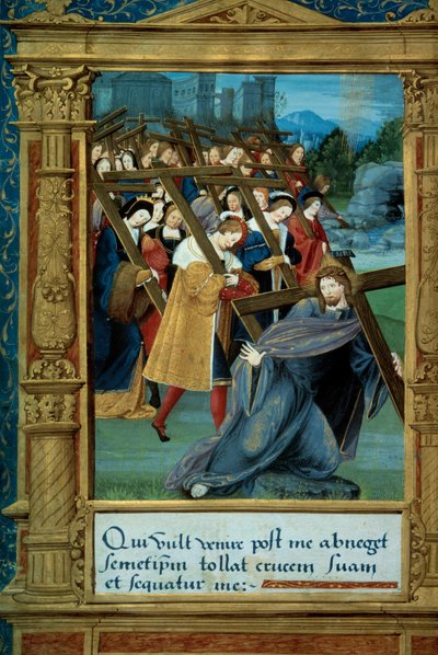 Katechismus: Christus trägt sein Kreuz. Manuskriptseite 