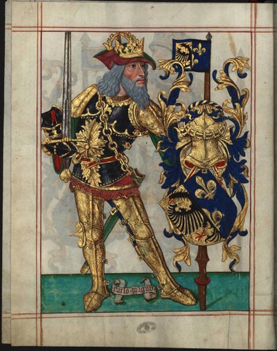 Karl der Große (742-814) - Charles der Große (Aus Livro do Ameiro-Mor) von Unknown artist