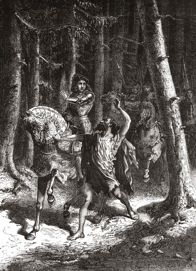 Karl VI. (in seinem Wahnsinn) im Wald von Le Mans - in „L
