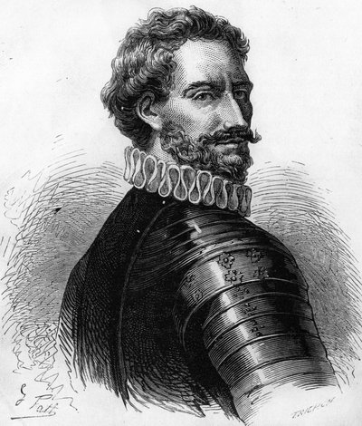 Charles de Montpensier (1490-1527), Herzog von Bourbon und Connétable von Frankreich. Gravur des 19. Jahrhunderts von Unknown artist