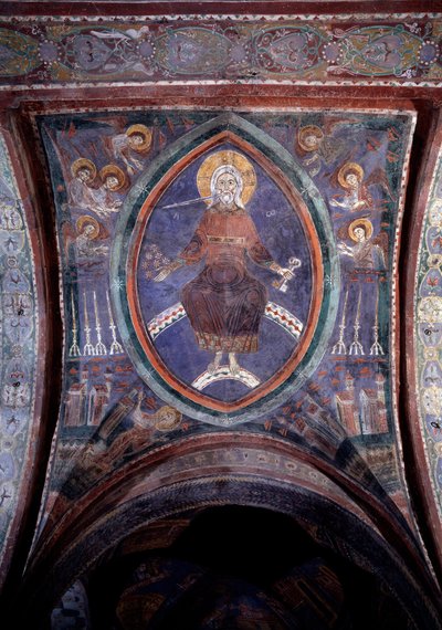 Christus aus der Apokalypse mit dem zweischneidigen Schwert von Unknown artist
