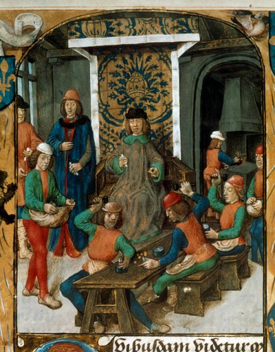 Münzprägung im Mittelalter von Unknown artist