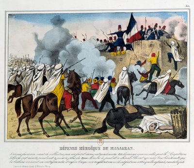 Eroberung Algeriens: die Schlacht von Mazagran am 6. Februar 1839 von Unknown artist