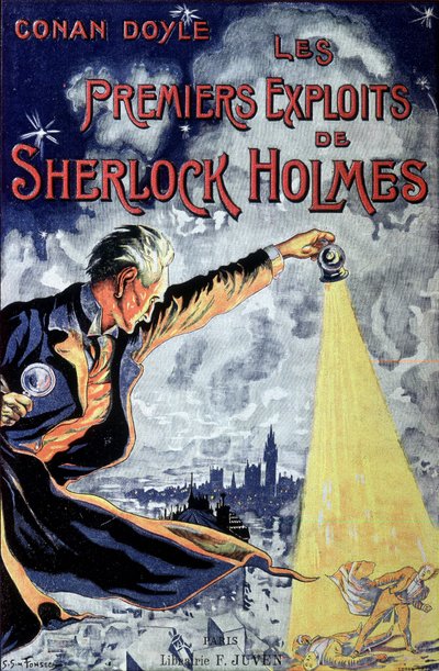 Titelblatt „Die ersten Abenteuer von Sherlock Holmes“ von Conan Doyle von Unknown artist