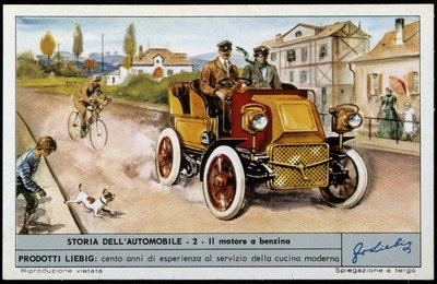 Daimler im Jahr 1897: 4 Zylinder, 4 Takt, 20 PS von Unknown artist