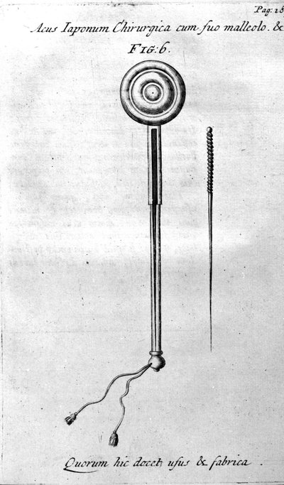 De Acupunctura von W. Ten Rhijne. London 1683. Erster westlicher Text über Akupunktur von Unknown artist