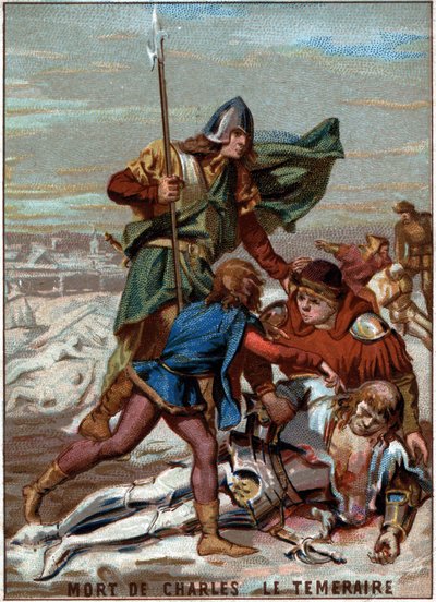 Tod von Karl dem Kühnen, Herzog von Burgund von Unknown artist