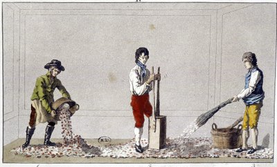 Dekoration: eine der Etappen des Bodenpflasters von Unknown artist