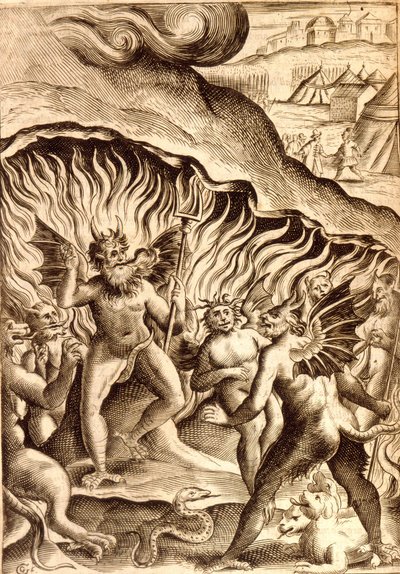 Beschreibung der Hölle nach einem Werk des 17. Jahrhunderts von Unknown artist