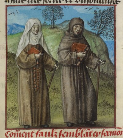 (Detail) von Abstinence Contrainte (Erzwungene Abstinenz) und Faux Semblant (Falscher Schein) auf dem Weg zu Malebouche (Böse Zunge) aus 
