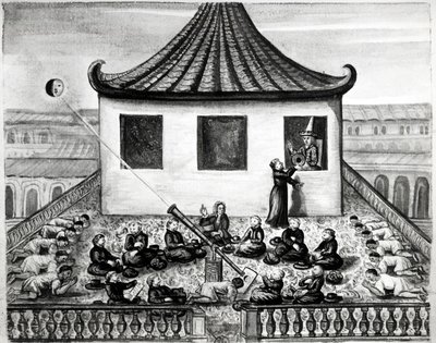 Sonnenfinsternis - in „Reisen des Königreichs Siam, historisch von 1688“ von Unknown artist