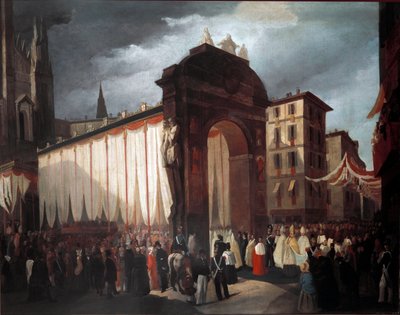 Einzug des neuen Erzbischofs von Mailand am 5. Dezember 1847 von Unknown artist