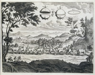 Experiment von Otto von Guericke von Unknown artist