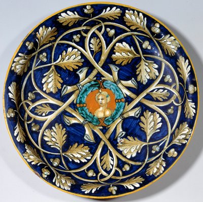 Fayenceplatte mit weiblicher Büste. 16. Jahrhundert. Paris, Musée du Louvre von Unknown artist