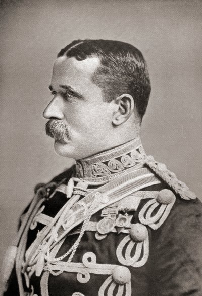 Feldmarschall John Denton Pinkstone French, aus dem Buch Südafrika und der Burenkrieg von Louis Creswicke, veröffentlicht 1900 von Unknown