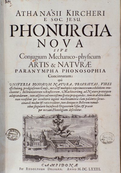 Frontispiz von Phonurgia nova (1673) von Unknown artist