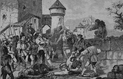 Deutscher Bauernkrieg (1524-1526): Nach dem Sturm auf die Burg Maichau von Unknown artist