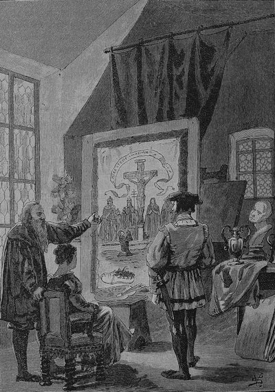 Deutscher Bauernkrieg (1524-1526): Jos Fritz der Maler in Heilbronn, Jos Fritz (geboren 1470; gestorben 1525) war der Initiator der Bundschuh-Bewegungen in Untergrombach, Lehen und am Oberrhein von Unknown artist