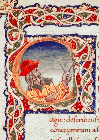 Griechischer Astronom Claudius Ptolemäus bei Berechnungen von Unknown artist