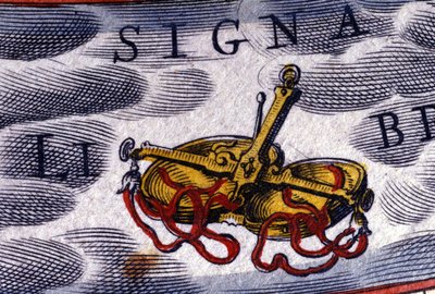 Horoskop: Sternzeichen Waage. 16. Jahrhundert Gravur von Unknown artist