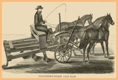 Hutchinsons Patent-Gangpflug von Unknown Artist