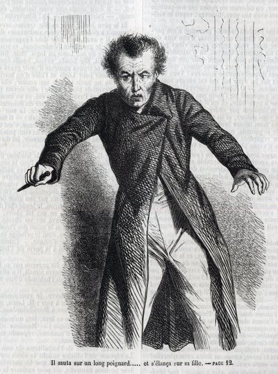 Illustration von „La Vendetta“, Roman von Honoré de Balzac (1799-1850) von Unknown artist