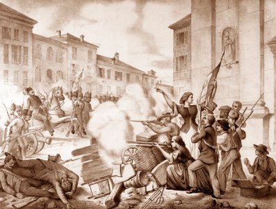 Italienische Einigung (Risorgimento): Episode der Zehn Tage von Brescia, 23. März bis 1. April von Unknown artist