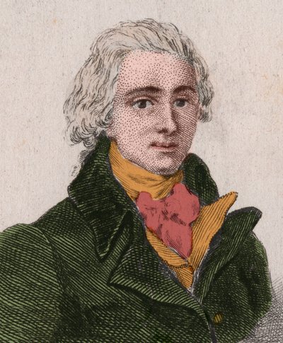 Jean-Pierre-Claris de Florian (1755-1794), Dramatiker, Romanautor, Dichter, französischer Fabeldichter. Gravur von 1876. von Unknown artist