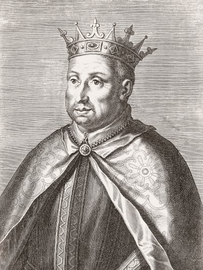 König Afonso II. von Portugal. Porträt. von Unknown artist